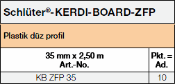 Schlüter®-KERDI-BOARD-ZFP