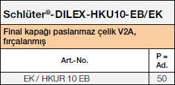 Schlüter®- DILEX-HKU-EB/EK