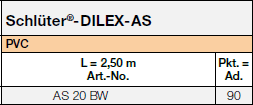 Schlüter-DILEX-AS