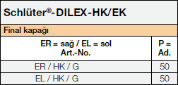 Schlüter-DILEX-HK/EK