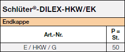 Schlüter-DILEX-HKW/EK