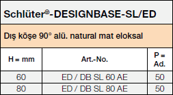 Schlüter®-DESIGNBASE-SL/ED