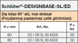 Schlüter®-DESIGNBASE-SL/ED aeeb