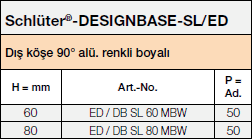 Schlüter®-DESIGNBASE-SL/ED ac