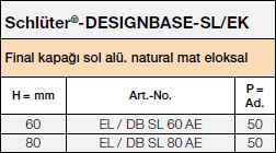 Schlüter®-DESIGNBASE-SL/EK