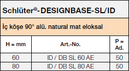 Schlüter®-DESIGNBASE-SL/ID