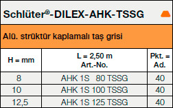 Schlüter®-DILEX-AHK-TSSG