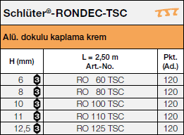 Schlüter®-RONDEC-TSC